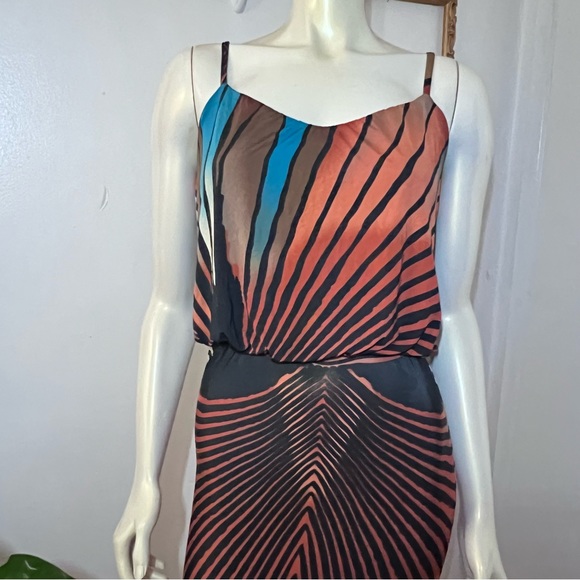 S-Twelve Maxi Dress Size Small Stretch Maxi Dress spaghetti straps Full Length S - Picture 10 of 14
